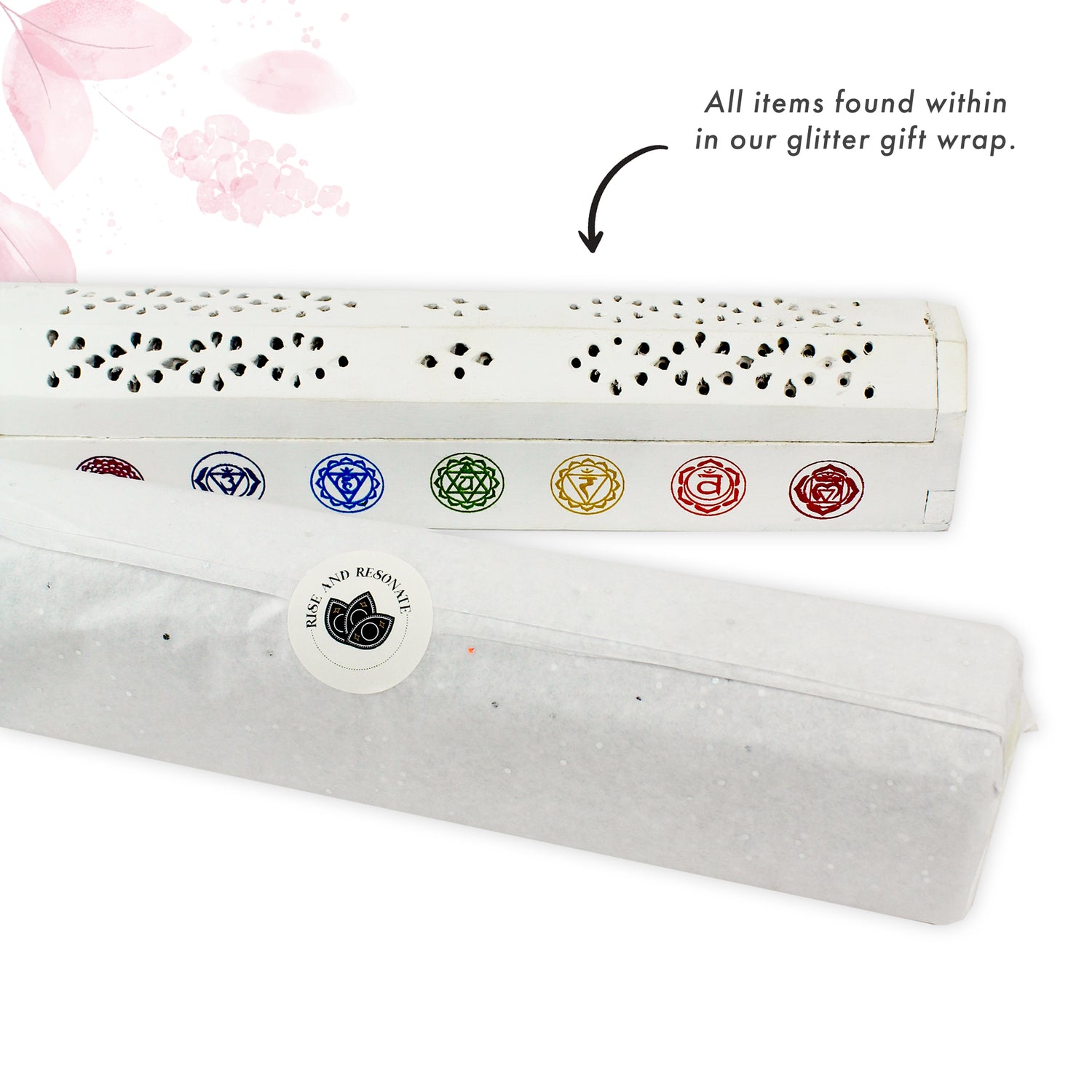 Crystal Chakra Cleansing Meditation Kit (white box) - Rise And Resonate