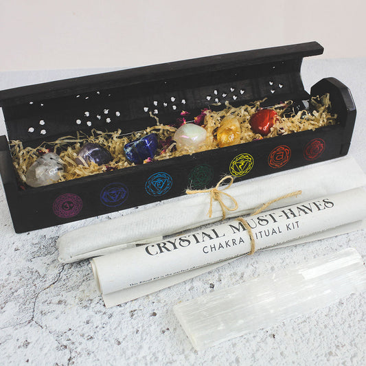 Crystal Chakra Ritual kit - Stone Healing Properties