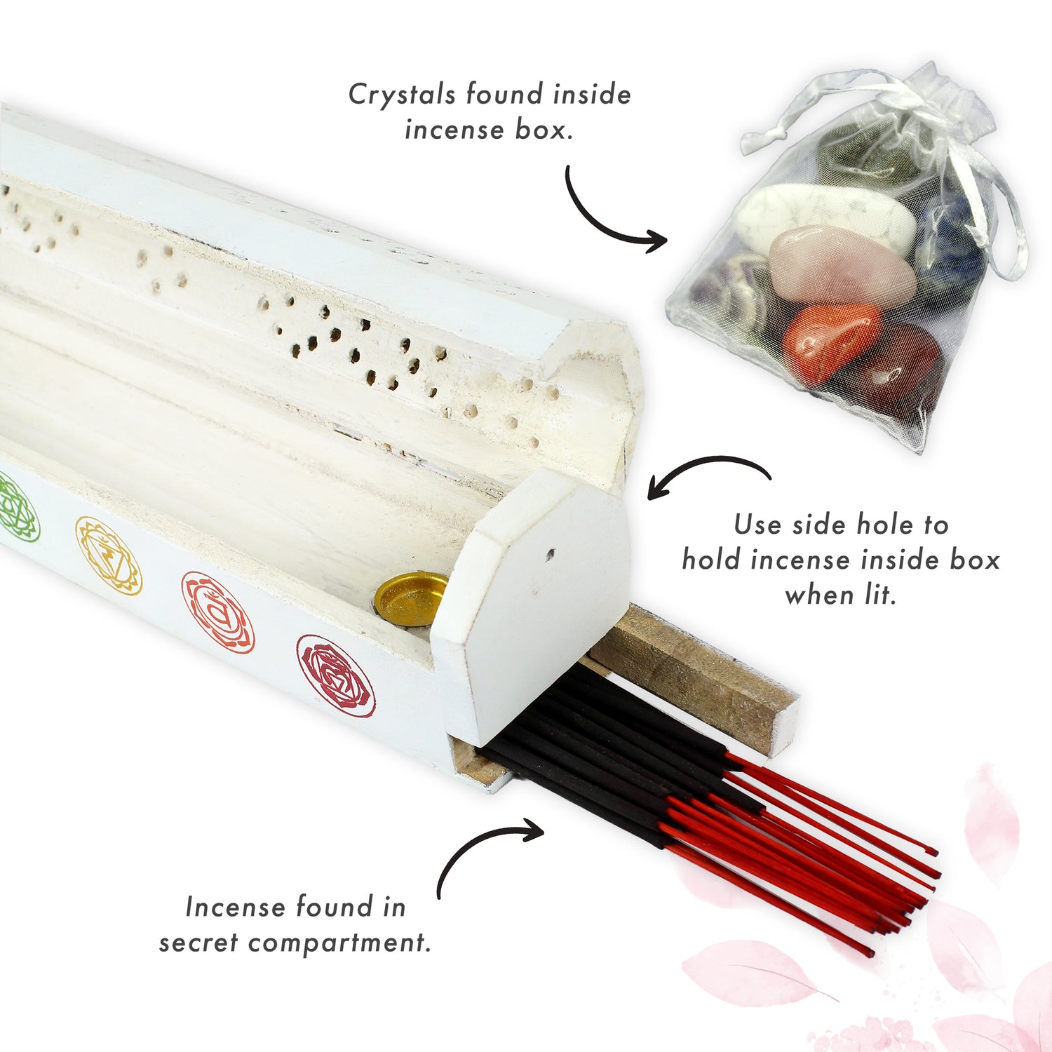 Crystal Chakra Cleansing Meditation Kit (white box) - Rise And Resonate